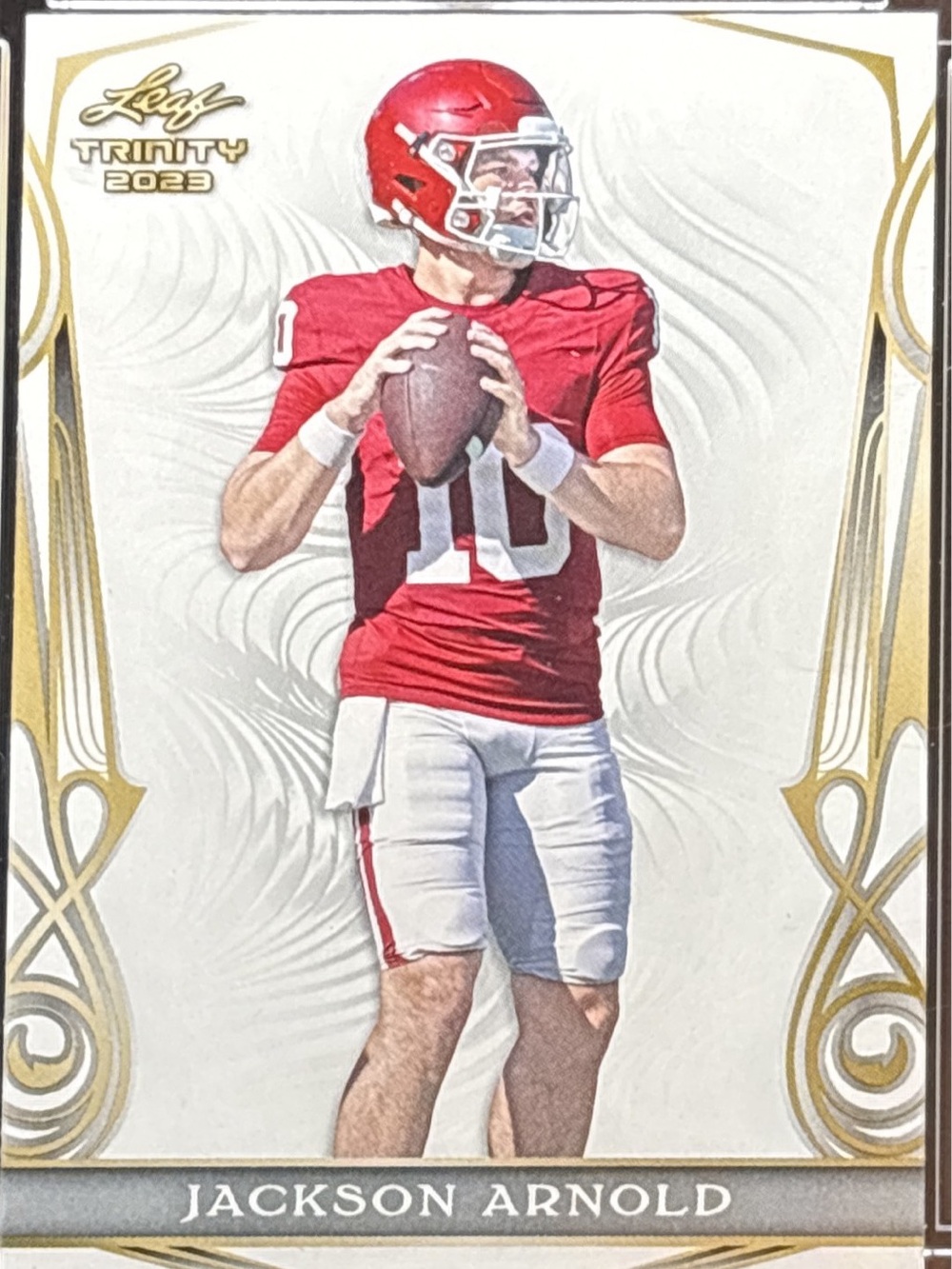 Leaf Trinity 2023 Rookie Football Trading Card -  Jackson Arnold